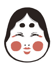 お面　おたふく