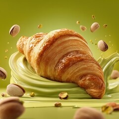 Pistachio Croissant Delight