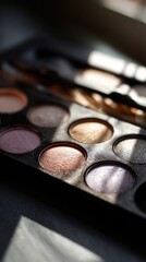 Makeup palette close up