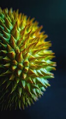 Closeup view of durian fruit skin