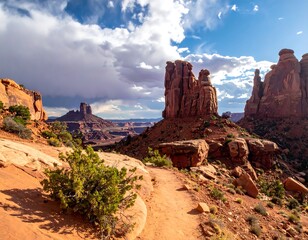 Desert Landscape Hiking Trail.