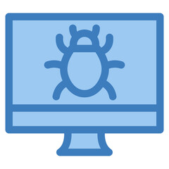 Computer Bug Icon Element For Design