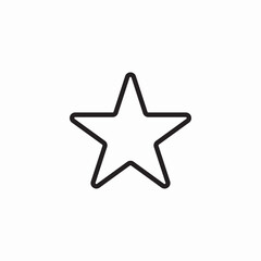 basic single star icon sign vector