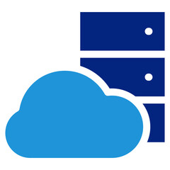Cloud Storage Icon Element For Design