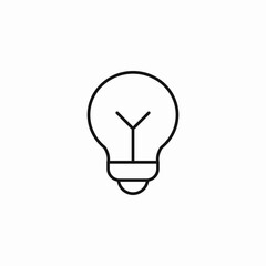 simple light bulb icon sign vector
