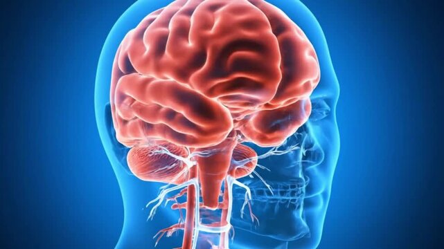 Human Brain Illustration A Medical Visualization of Brain Anatomy Neurology Science Nervous System Mental Health Brain