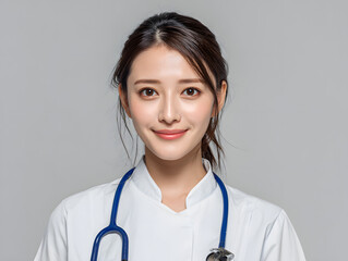 female nurse with a stethoscope clean 