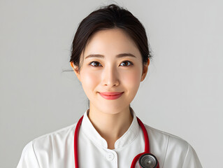 female nurse with a stethoscope clean 