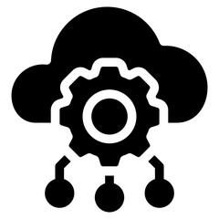 Cloud Computing Icon Element For Design