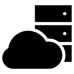 Cloud Storage Icon Element For Design