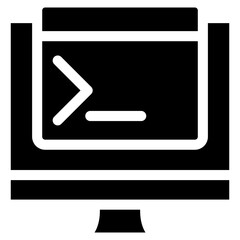Command Line Icon Element For Design
