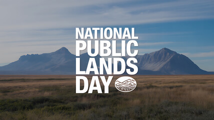 National Public Lands Day celebrated with scenic mountain and grassland landscape