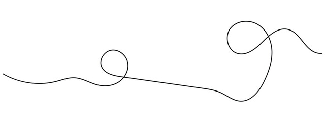 Wavy line with flowing curves. Seamless pattern of continuous wavy lines. Undulating abstract background. Curved single line in eps 10.