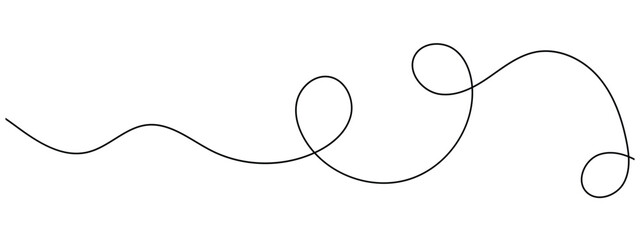 Abstract wavy squiggle dashed line collection. Dotted spiral curve line. Transport dot paths lines. Thin line abstract doted swirl path. Minimal squiggle divider, loopy line vector icon in eps 10.