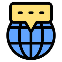 Domain Name Icon Element For Design