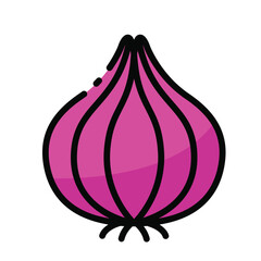 Red onion icon
