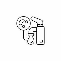 bacteria water filter icon sign vector