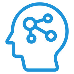 Neural Network Icon Element For Design