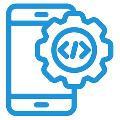 Mobile Development Icon Element For Design