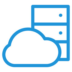Cloud Storage Icon Element For Design