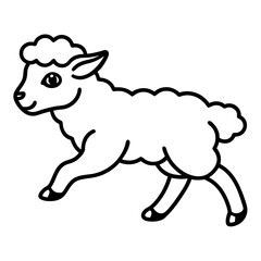 Obraz premium black and white sheep