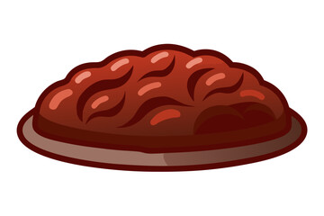 chocolate cake with strawberry