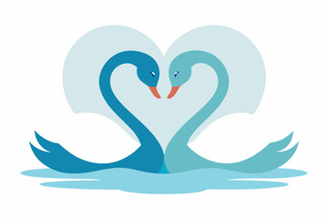 swans on the lake