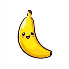 Cute Cartoon Yellow Banana Illustration