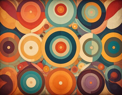 Colorful Circular Pattern Design.