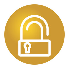 Golden Security Icons Modern Shield and Lock Designs, Vector Padlock and Protection Shield Icon Set, Digital Security and Privacy A Collection of Gold Icons, Premium Cyber security Iconography in Gold