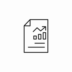 business chart document icon sign vector