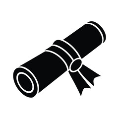 Graduation Diploma Scroll Icon