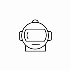 space helmet icon sign vector
