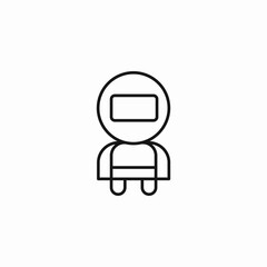 welder robot icon sign vector