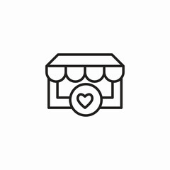 favorite store icon icon sign vector