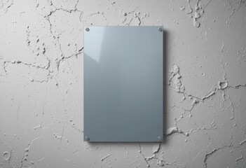Shiny Sheet Mounted on a Rough Plaster Surface   Professional Image Display