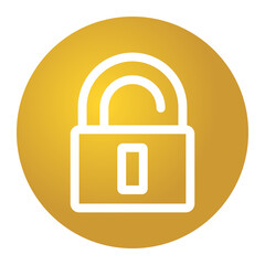 Golden security icon set, Padlock shield icon illustration, Keyhole lock symbol, Premium cybersecurity icon collection, Minimalist gold security icons, UI UX security symbols