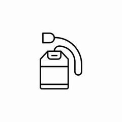teabag hot drink icon sign vector