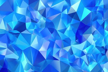 Abstract Geometric Pattern In Blue Tones