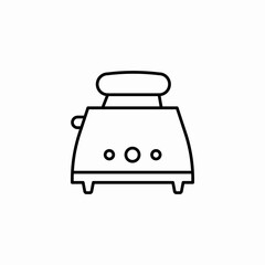 toaster appliance kitchen icon sign vector