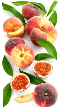 Fresh peaches and figs