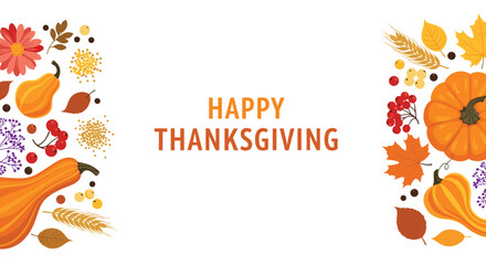 Fototapeta premium Happy thanksgiving a time for family friends and gratitude.