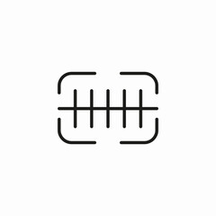 barcode ticket icon icon sign vector