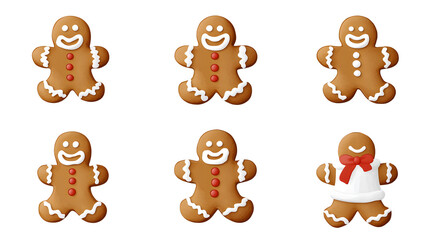 Handmade Christmas gingerbread man, Christmas gift, cutout, png image, transparent image
