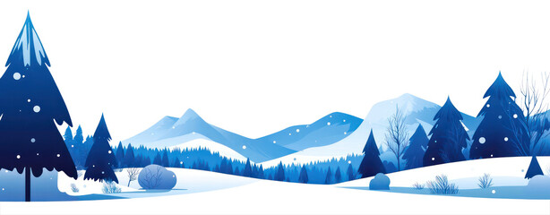 PNG Winter landscape wallpaper illustration mountain nature.