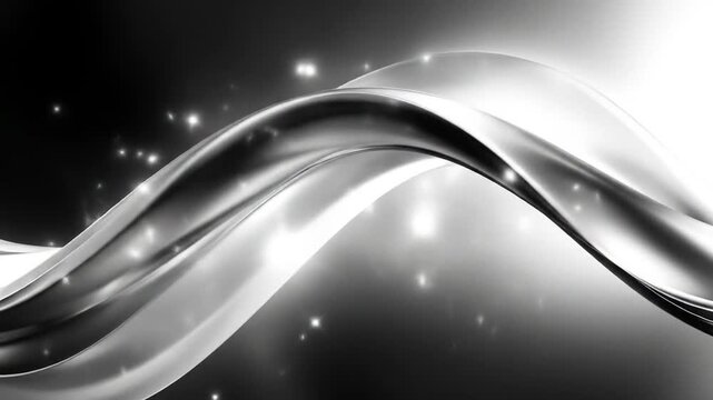 Abstract silver waves background