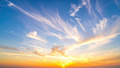 Sunset cloudscape, vibrant colors (2)