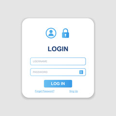 Modern Login Form UI Design