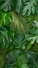 Tropical leaves pattern