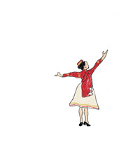 バレエ、ダンサー、ポスター、女性、女の子